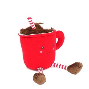 Mon Ami Plush Toy Hot Cocoa in Mug w Marshmallow NWT